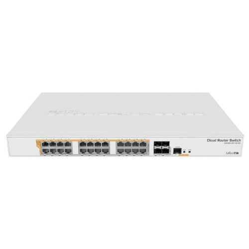 نمای تکمیلی روتر سوئیچ میکروتیک مدل Mikrotik CRS328-24P-4S+RM — تصویر 3