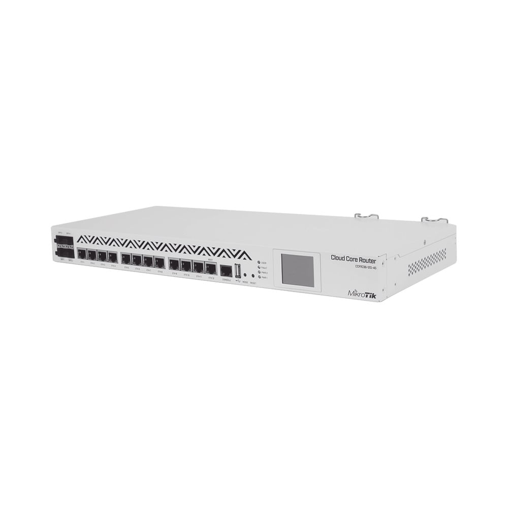 نمای تکمیلی روتر سازمانی میکروتیک CCR1036-12G-4S-EM (دست دوم) — تصویر 4