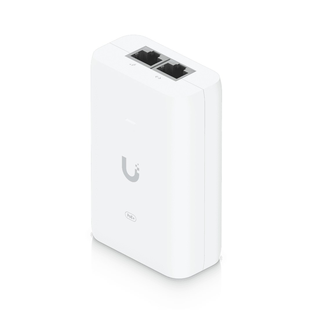 آداپتور PoE یوبیکیوتی U-POE-at — ۸۰۲.۳at گیگابیت ۳۰ وات