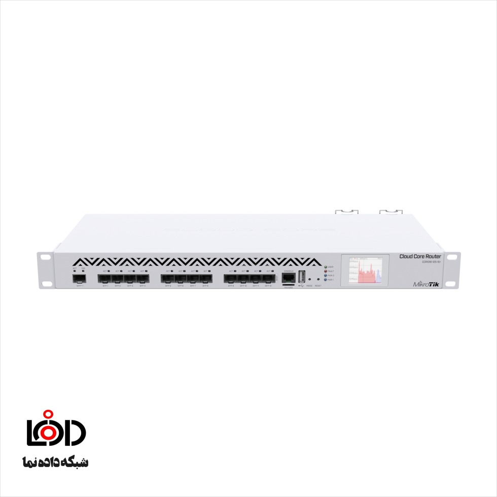 نمای تکمیلی روتر مرکزی میکروتیک CCR1016-12S-1S+ — تصویر 2