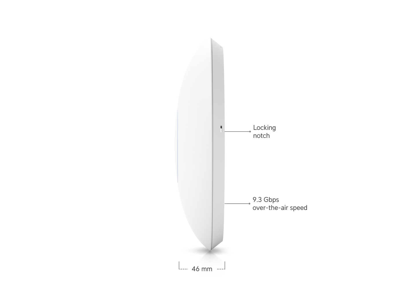 نمای تکمیلی اکسس پوینت یوبیکیوتی UniFi U7 Pro — تصویر 3
