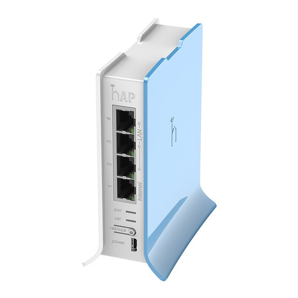 میکروتیک hAP lite TC — قاب شفاف، ۴ پورت اترنت