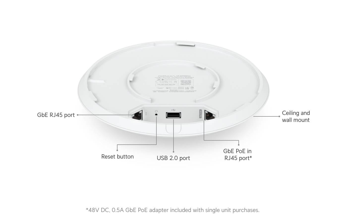 نمای تکمیلی اکسس پوینت یوبیکیوتی UniFi UAP-AC Pro — تصویر 4