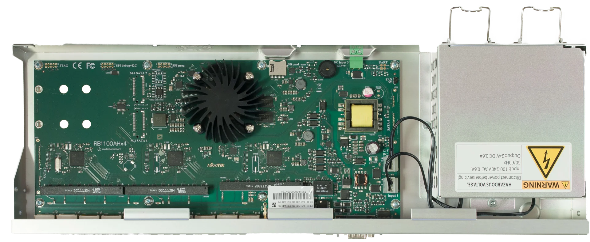 نمای تکمیلی روتر میکروتیک RB1100AHx4 — Enterprise 13 پورت گیگابیت — تصویر 3