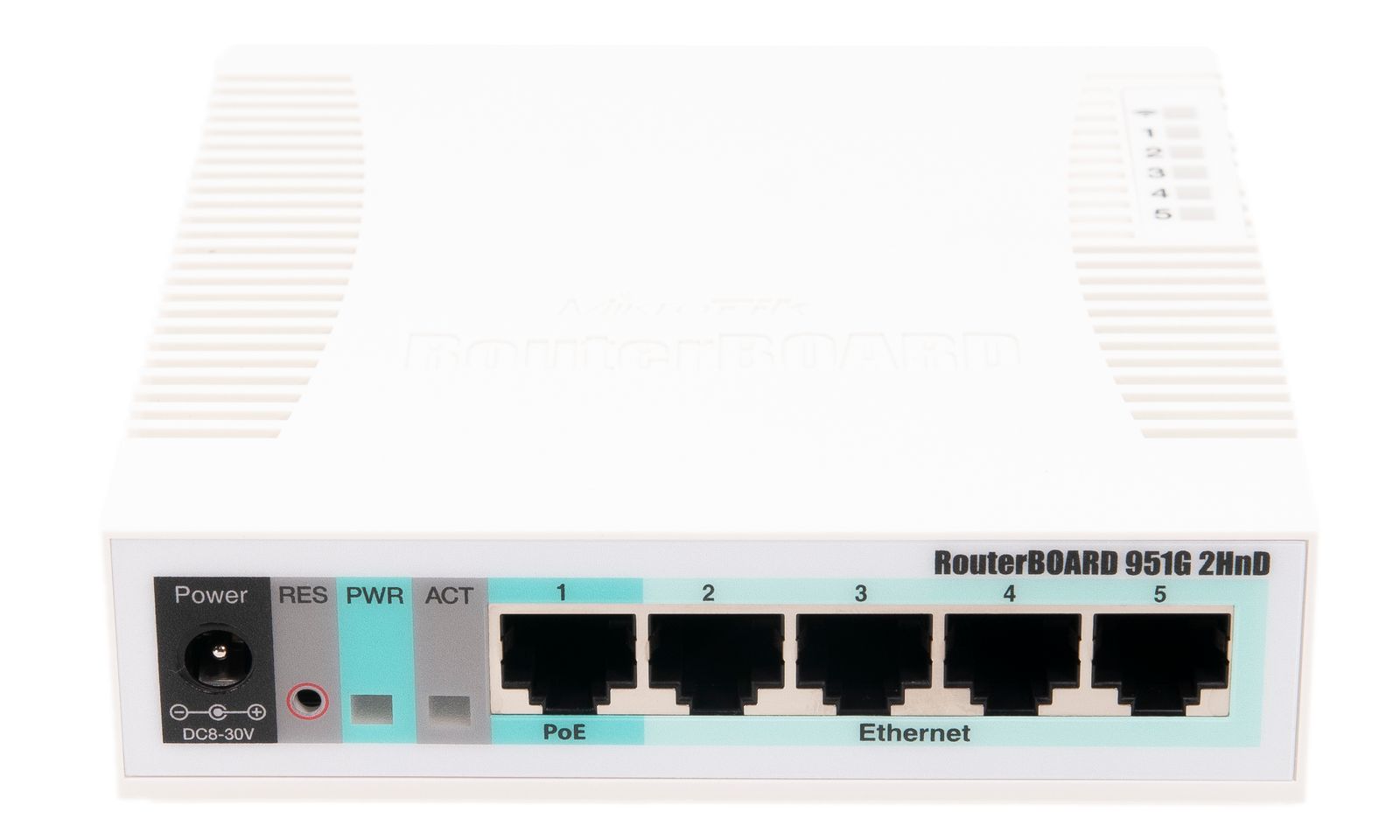 نمای تکمیلی روتر بی‌سیم میکروتیک RB951G-2HnD — ۵ پورت گیگابیت 2.4GHz — تصویر 2