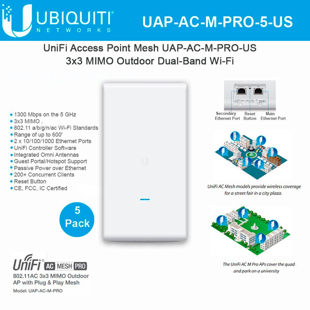 نمای تکمیلی اکسس پوینت یوبیکیوتی UniFi AP-AC Mesh Pro — تصویر 3