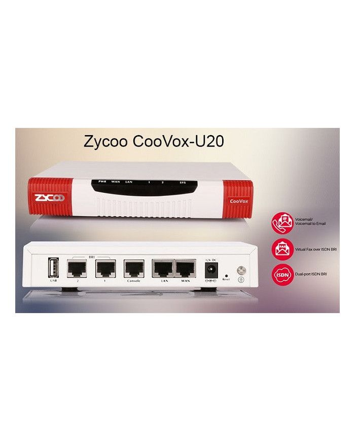 نمای تکمیلی مرکز تلفن تحت شبکه زایکو مدل U20-V3 — تصویر 3