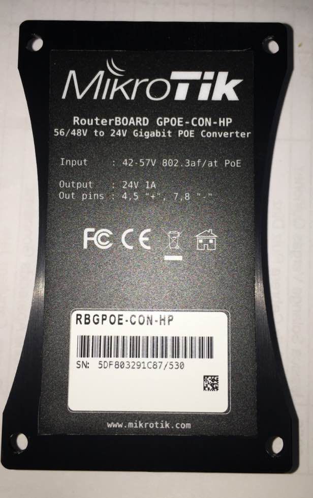 نمای تکمیلی تزریق‌کنندهٔ PoE میکروتیک RBGPOE-CON-HP — تصویر 3