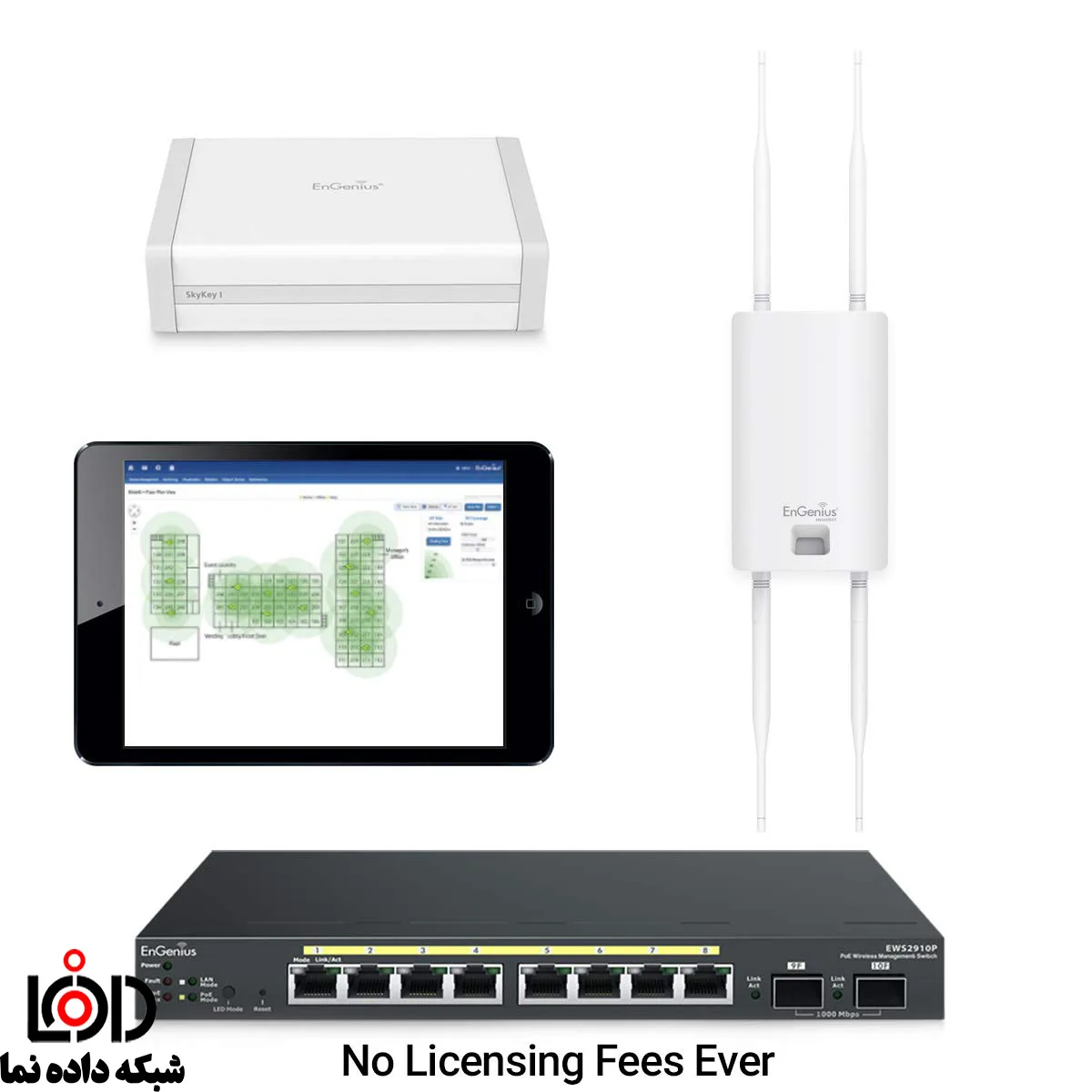 چهار کانکتور N-type اکسس پوینت ENS620EXT انجنیوس
