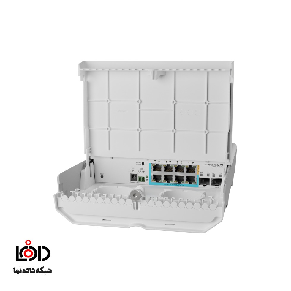 نمای تکمیلی سوییچ اوتدور میکروتیک netPower Lite 7R — تصویر 2